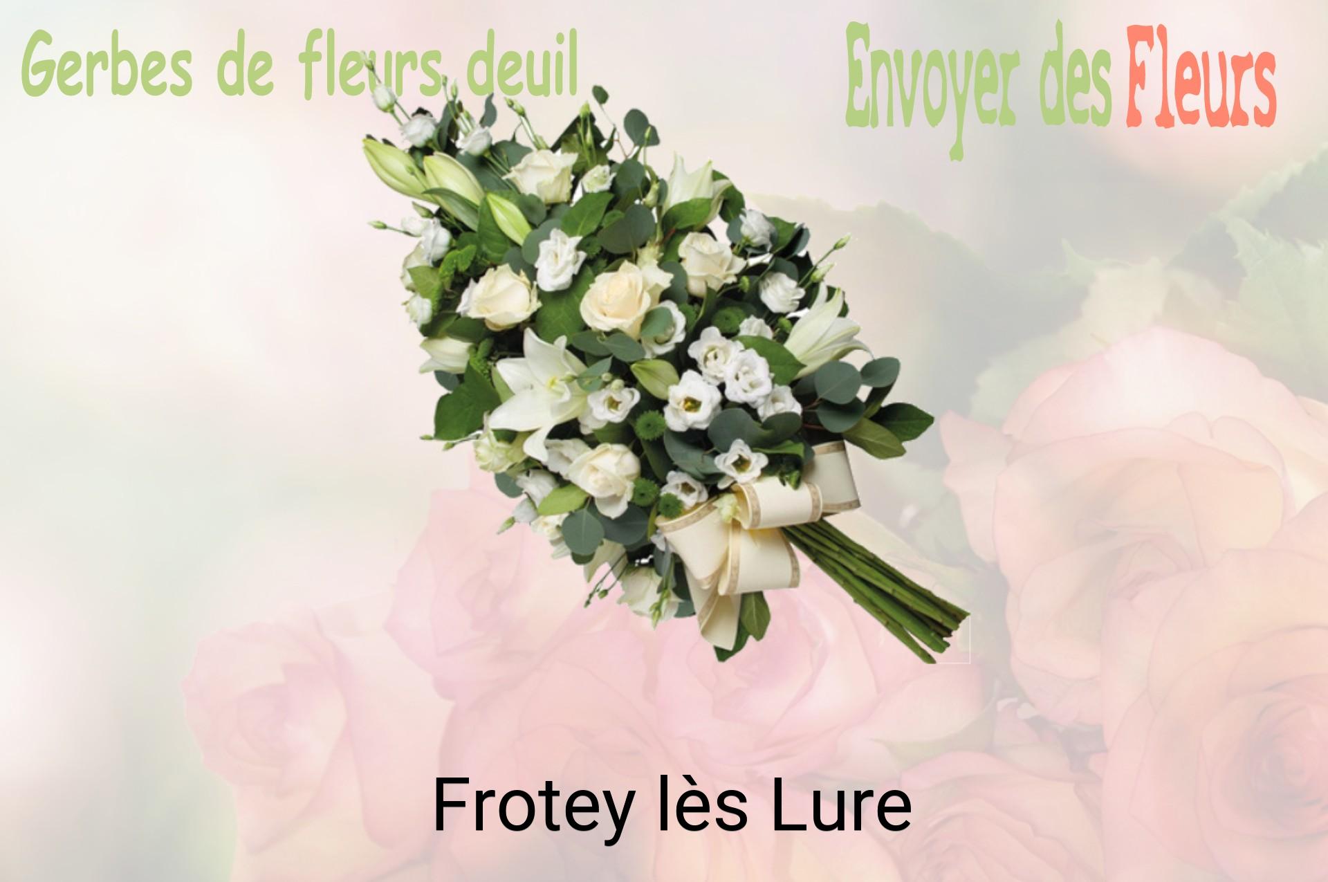 Gerbe de fleurs de deuil livrée à Frotey-lès-Lure